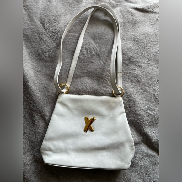Paloma Picasso White Shoulder Purse - Picture 1 of 16